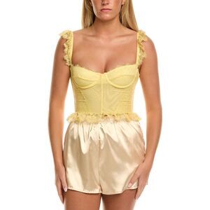 Mucci Womens  Positano Corset, Yellow